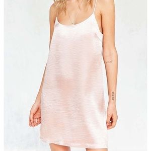 Silence Noise pink satin dress.